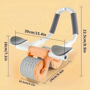 AbsRoller™ - Rueda Abdominal con Rebote Automático y Soporte Ergonómico para Codos